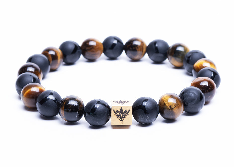 Tiger's Eye - Black Onyx Bracelet (10mm)